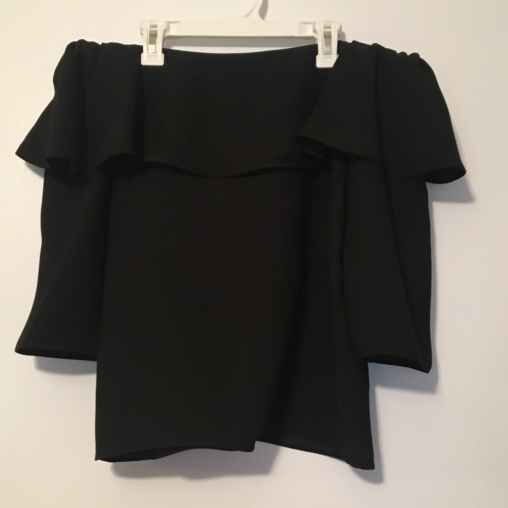 Off The Shoulder Ruffle Top Shirt